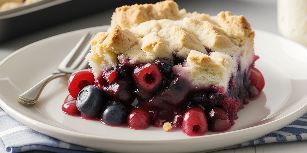 berry cobbler with cake mix