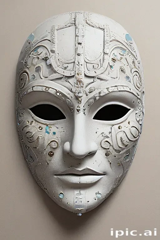 drawing of a mask