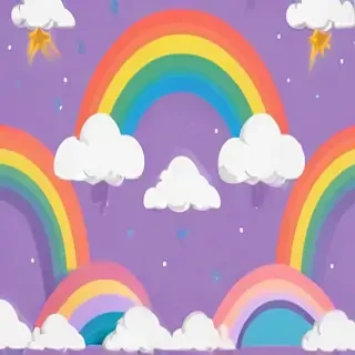 cute rainbow background