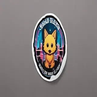 sticker mockup