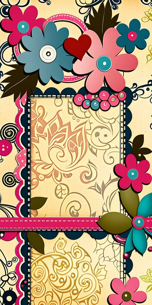 scrapbook wallpaper