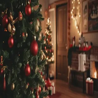 christmas background aesthetic