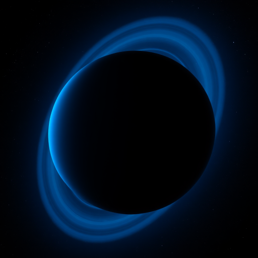 Generate a high-resolution image of Neptune with visible rings in deep space, shot with a DSLR camera at f/8 aperture, ISO 100, using a 50mm lens, focusing on a clear view to capture intricate details and vibrant colors.