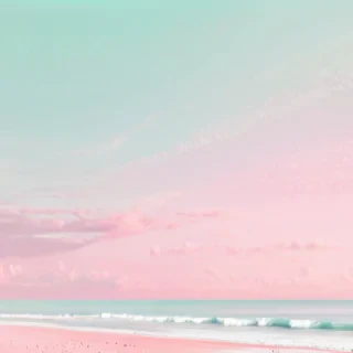 pastel pink beach wallpaper