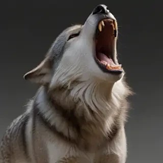 wolf howl png