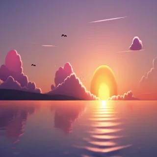cute sunset wallpaper