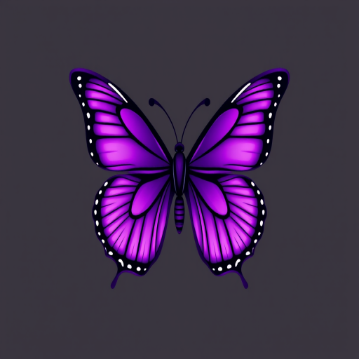 purple butterfly clipart