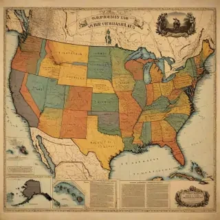 usa map with states