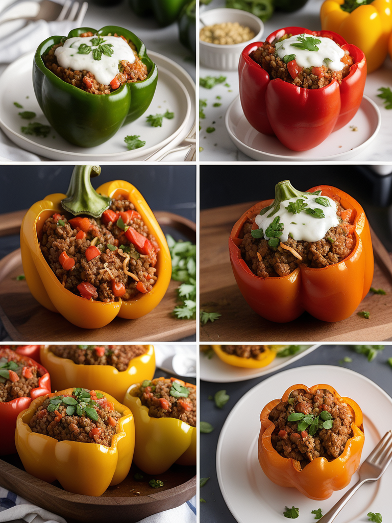 what to serve with stuffed bell peppers