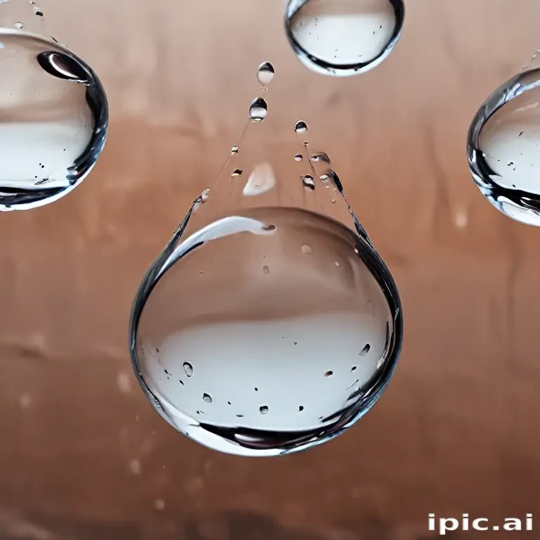 water droplets transparent