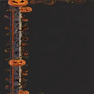 halloween border transparent