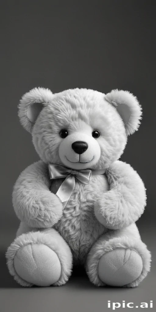 teddy bear clipart black and white