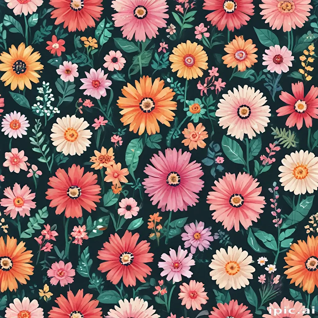 pixel flowers