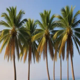 palm trees transparent