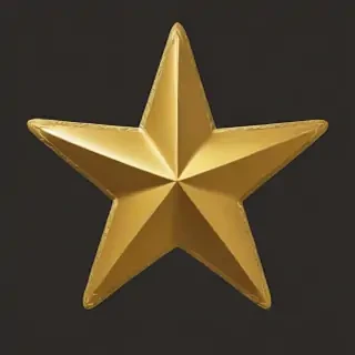 gold star sticker png