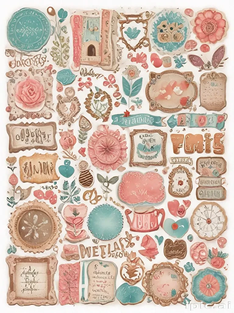 scrapbook stickers png