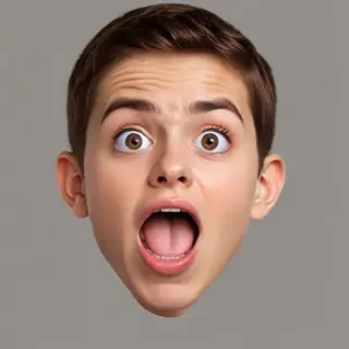 shocked face png