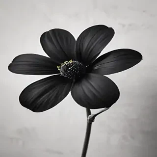 black flower