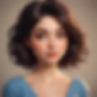 brunette cartoon characters