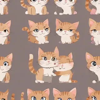 cute cat cartoon wallpaper