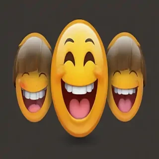 transparent laughing emoji