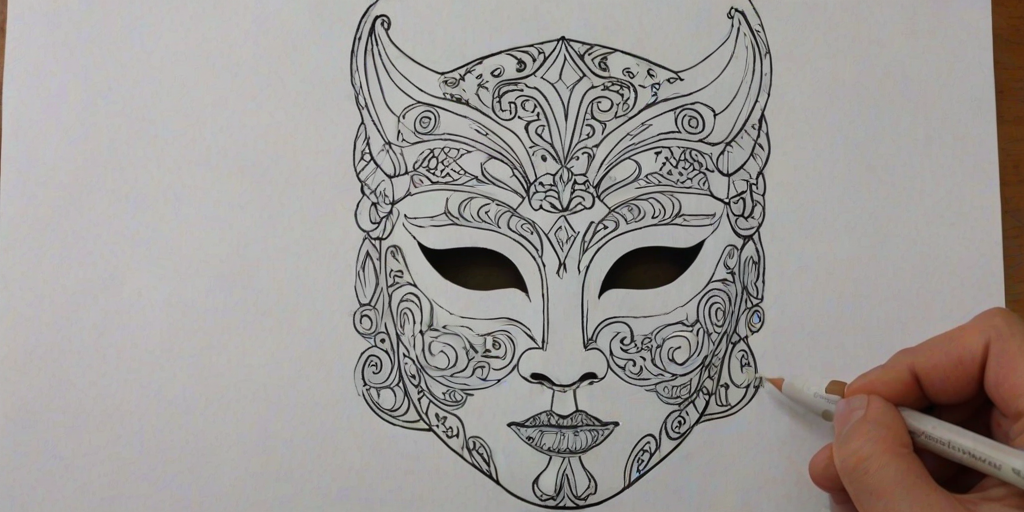 mask drawing