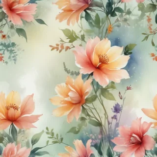 watercolor floral background