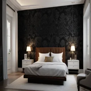 black wallpaper cute