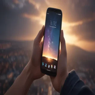 phone in hand png