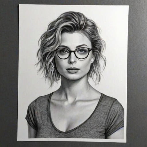 Superb Aly Michalka, pencil sketch, portrait of Exquisite woman 1921s in glasses, hair style beatnik, outline, clear lines, fine lines, 8k