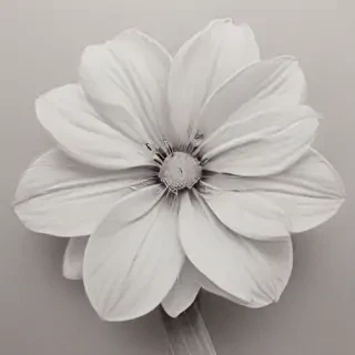 flower pencil drawing