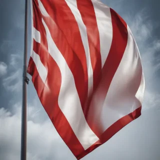 red and white flag
