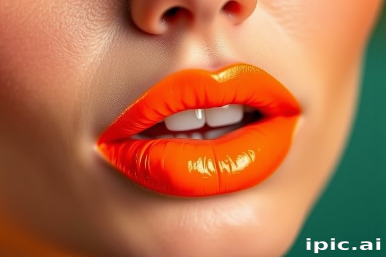 Neon orange liquid lip color named "Electric Citrus," providing electrifying brightness and a satin finish that lasts all day