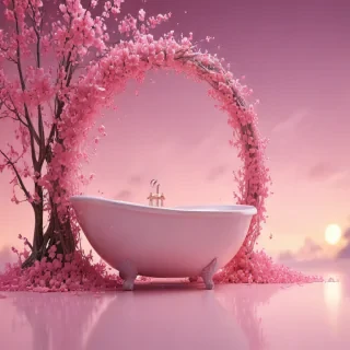 cute background pink