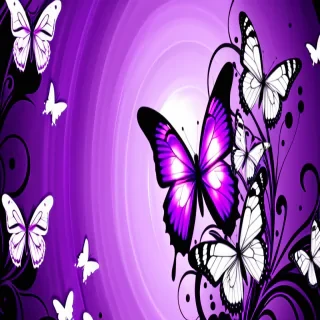butterfly wallpaper purple