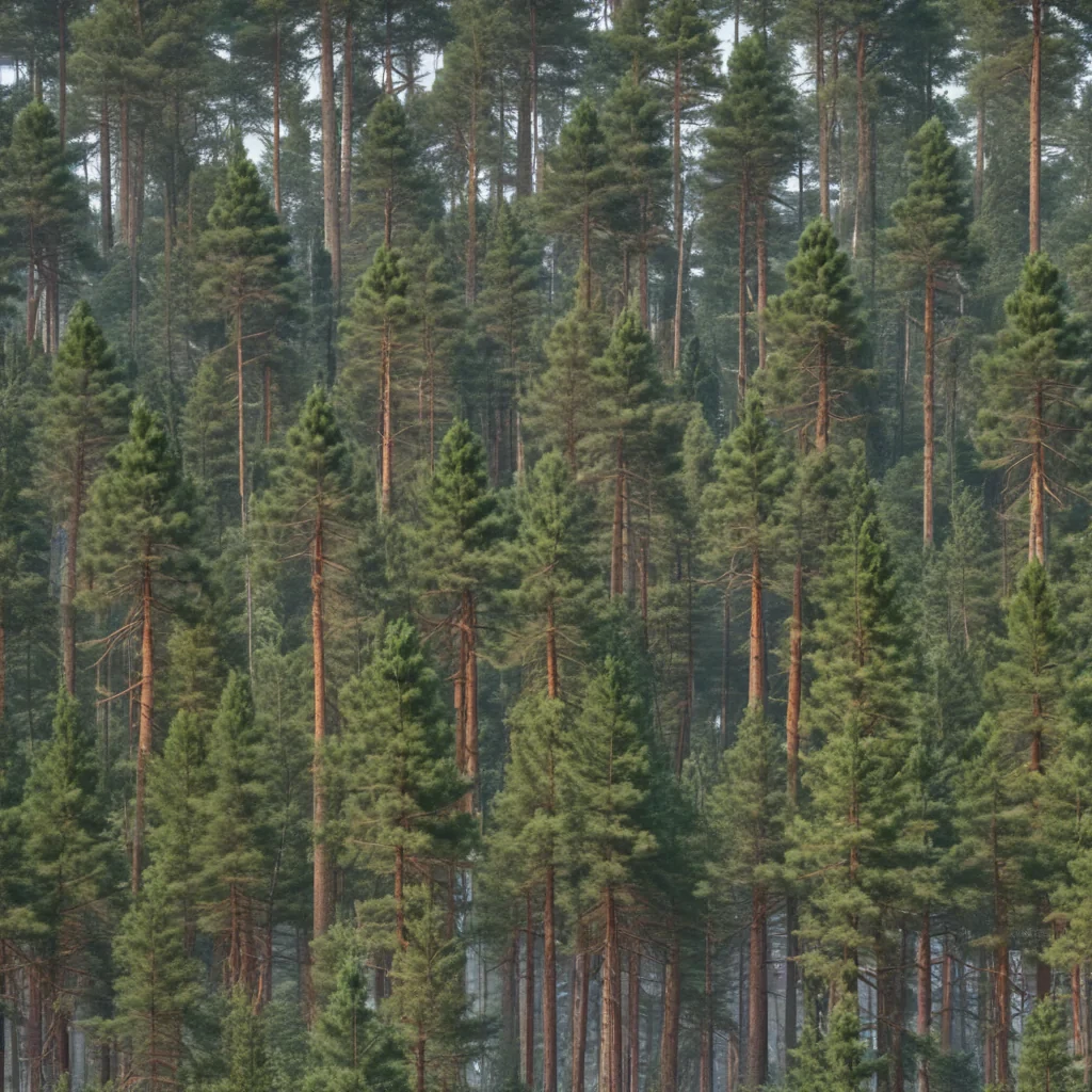pine trees transparent background