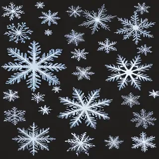 snowflakes clipart transparent background