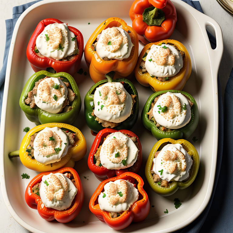 sausage and cream cheese stuffed peppers
