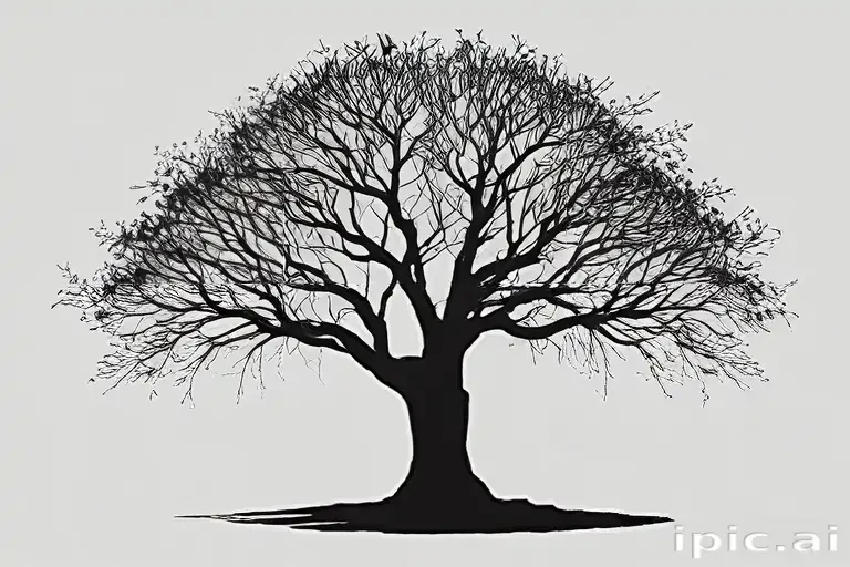silhouette tree png