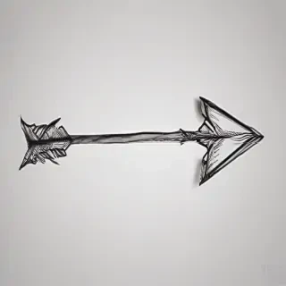 drawn arrow