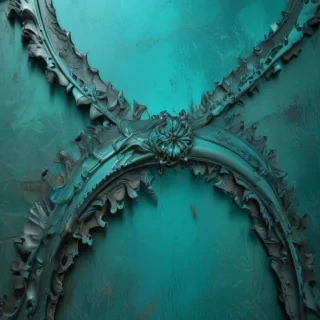 turquoise background