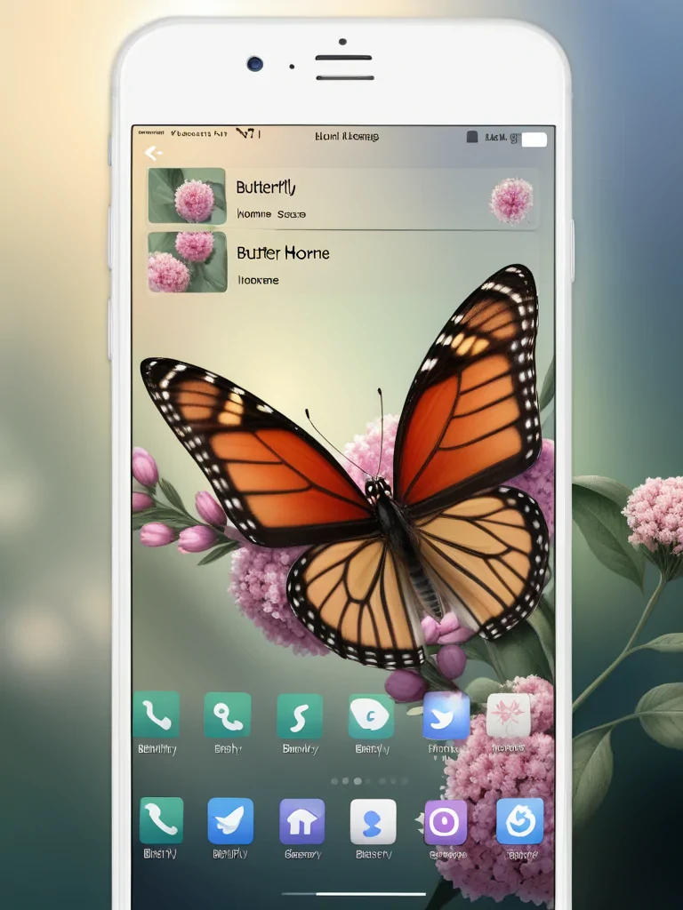 butterfly home screen