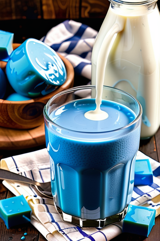 how to make blue milk
