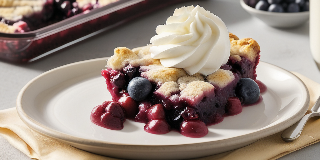berry cobbler with cake mix