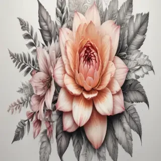 flower drawing png