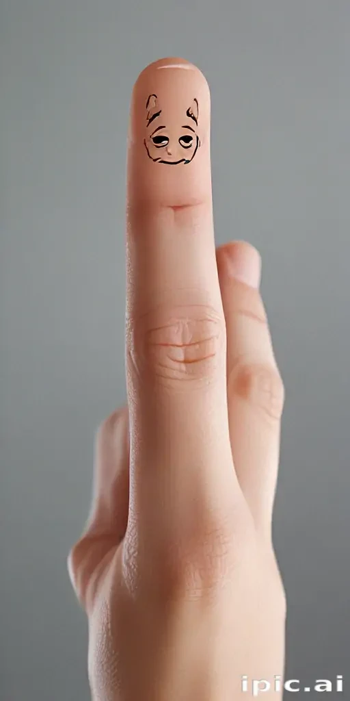 middle finger transparent