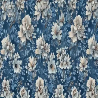 blue floral background