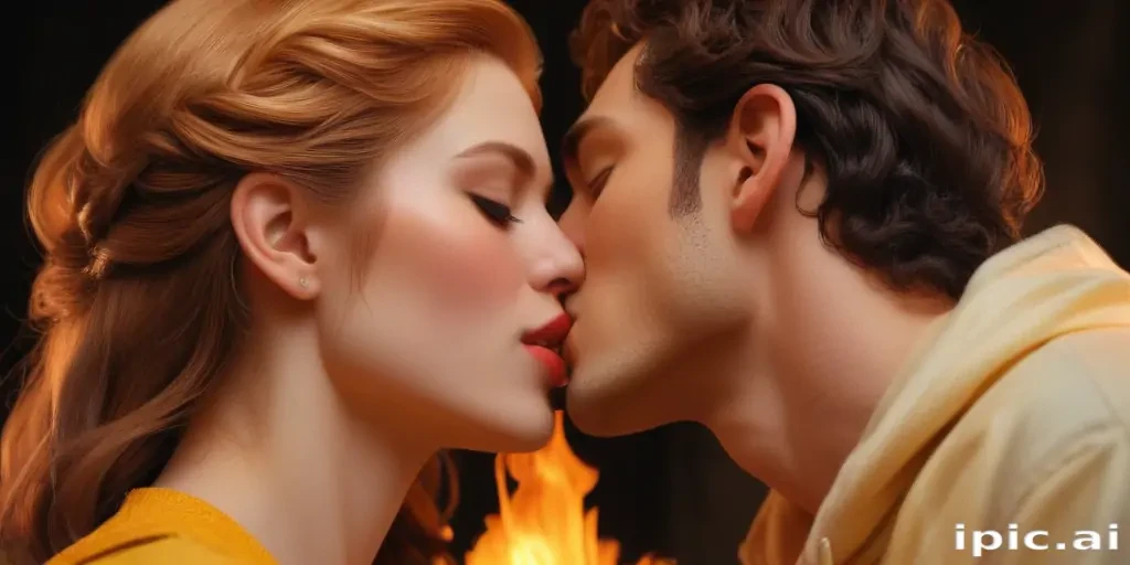 kissing aesthetic