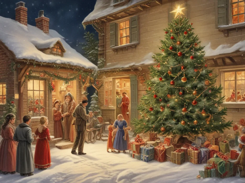 vintage christmas images to print