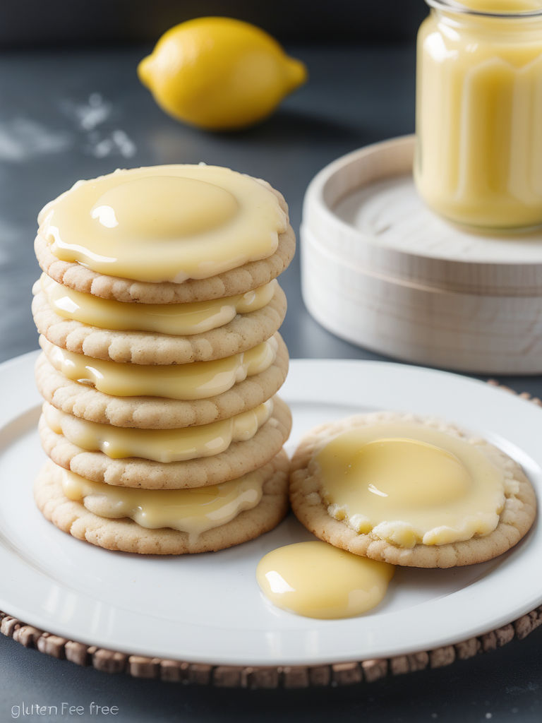 gluten free lemon curd cookies